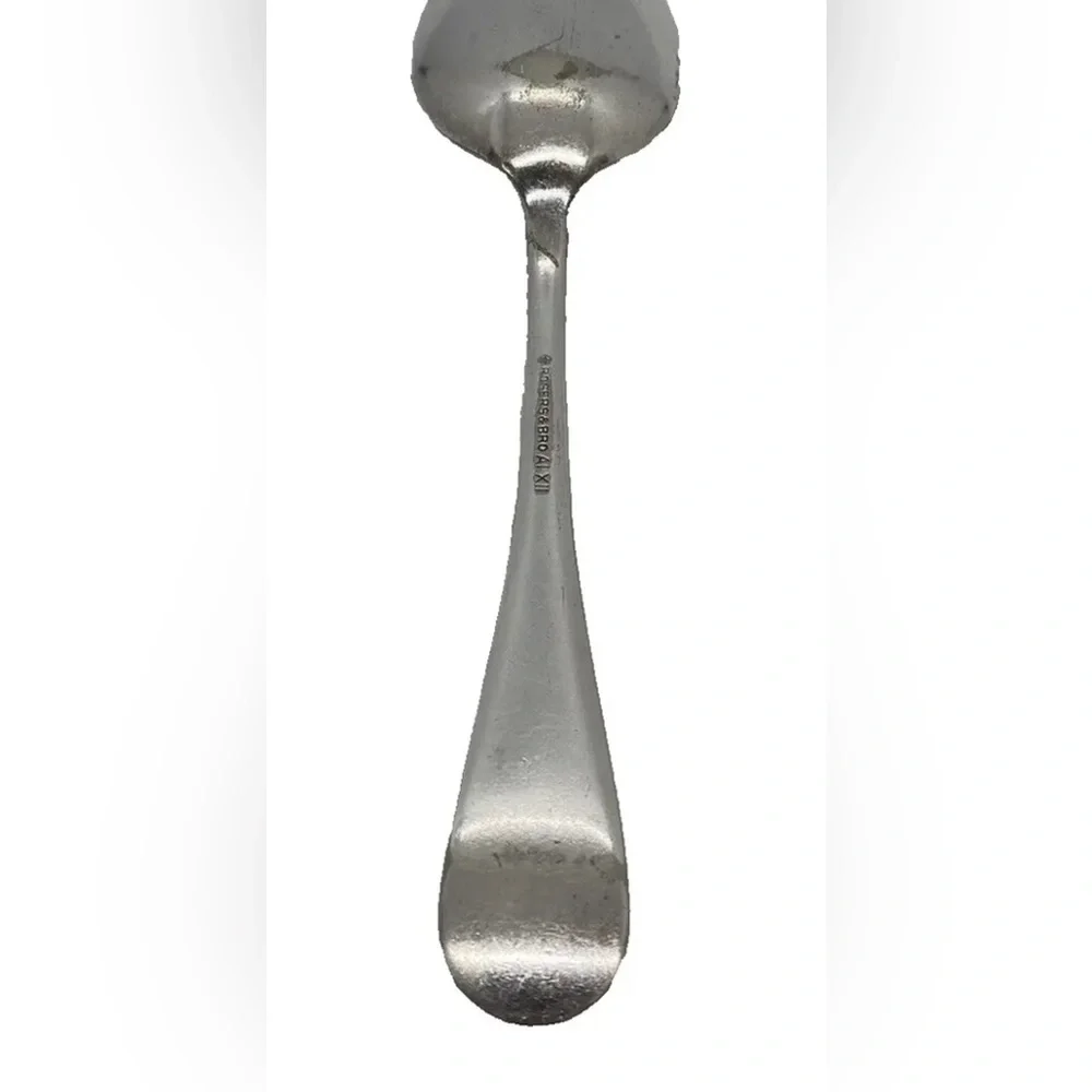 1850 Rogers & Bro 6” Silver Plate Teaspoon Windsor Pattern No Monogram Antique